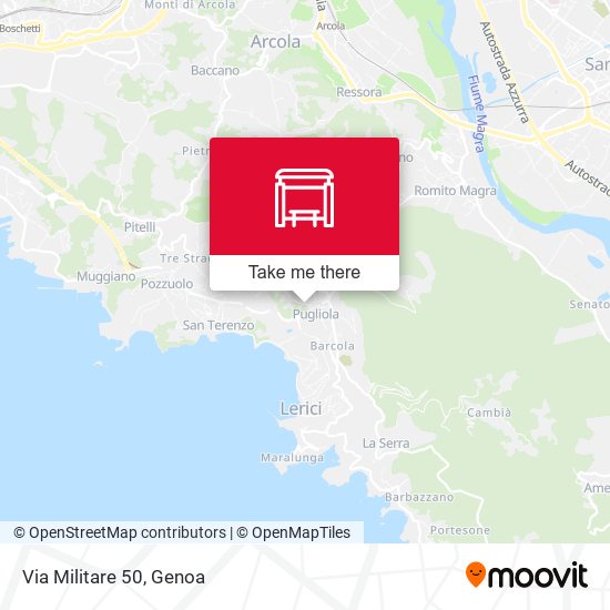 Via Militare 50 map