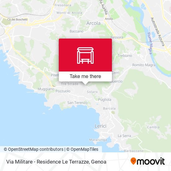 Via Militare - Residence Le Terrazze map