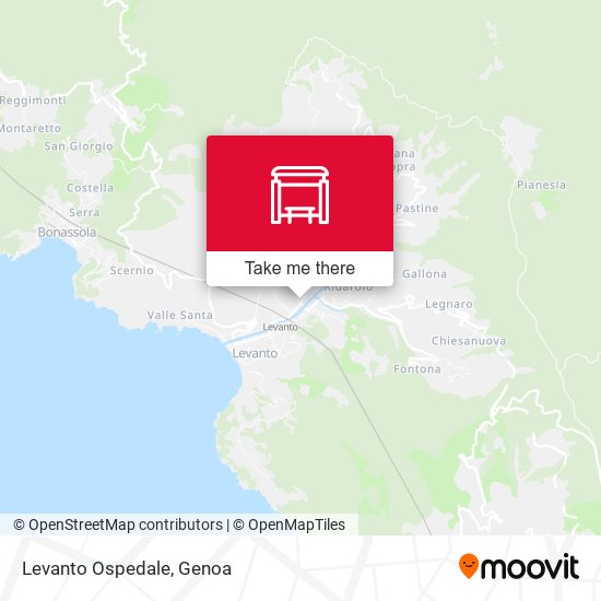 Levanto Ospedale map