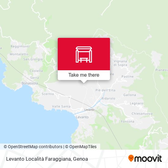 Levanto Località Faraggiana map