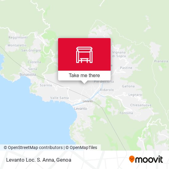 Levanto Loc. S. Anna map