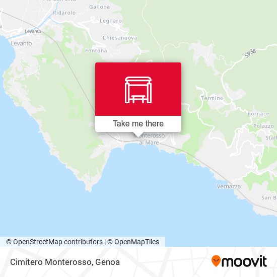 Cimitero Monterosso map