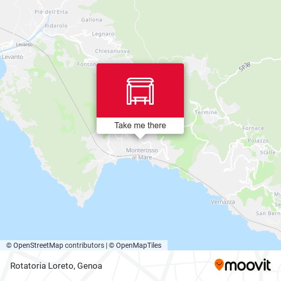 Rotatoria Loreto map