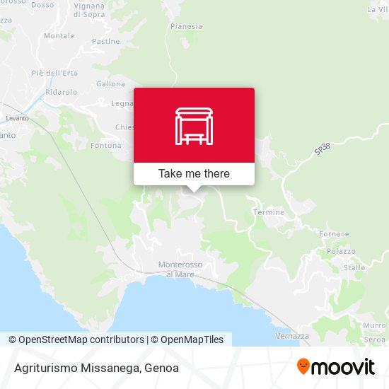 Agriturismo Missanega map