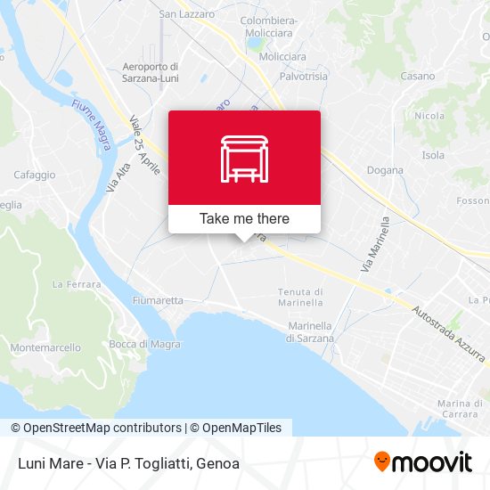 Luni Mare - Via P. Togliatti map