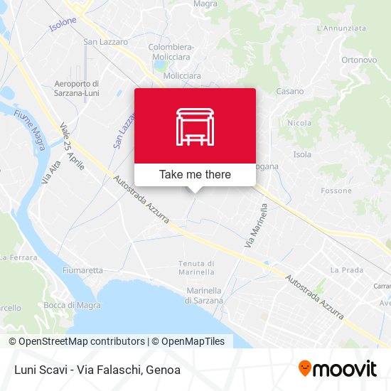 Luni Scavi - Via Falaschi map