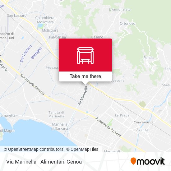 Via Marinella - Alimentari map