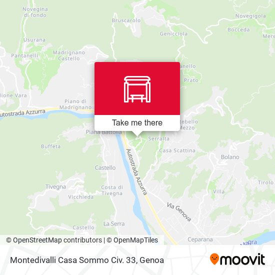 Montedivalli Casa Sommo Civ. 33 map