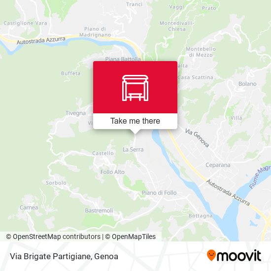 Via Brigate Partigiane map