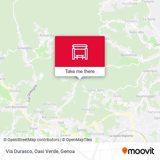 Via Durasco, Oasi Verde map