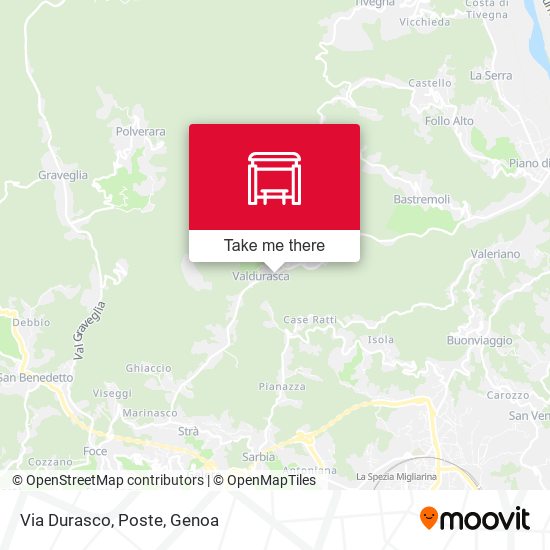 Via Durasco, Poste map