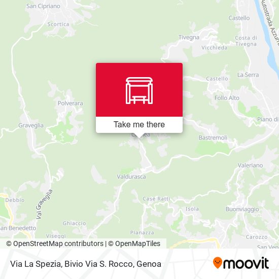 Via La Spezia, Bivio Via S. Rocco map