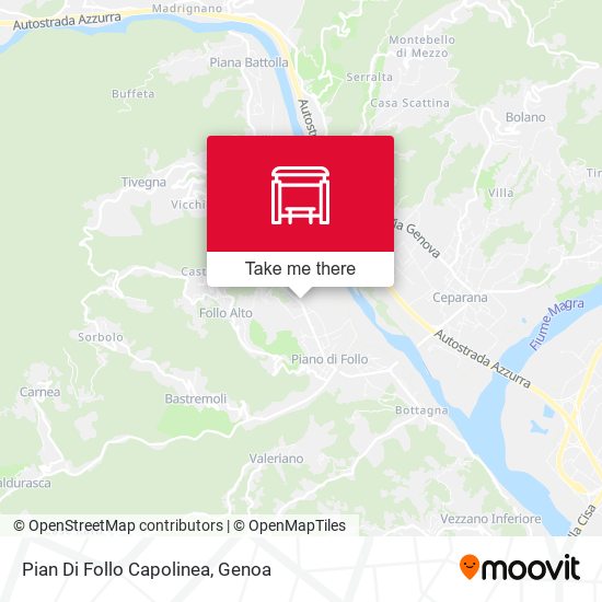 Pian Di Follo Capolinea map