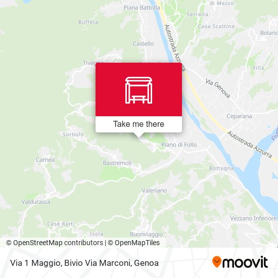 Via 1 Maggio, Bivio Via Marconi map