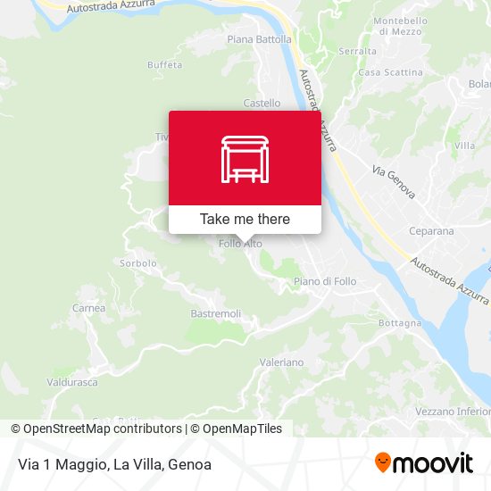 Via 1 Maggio, La Villa map