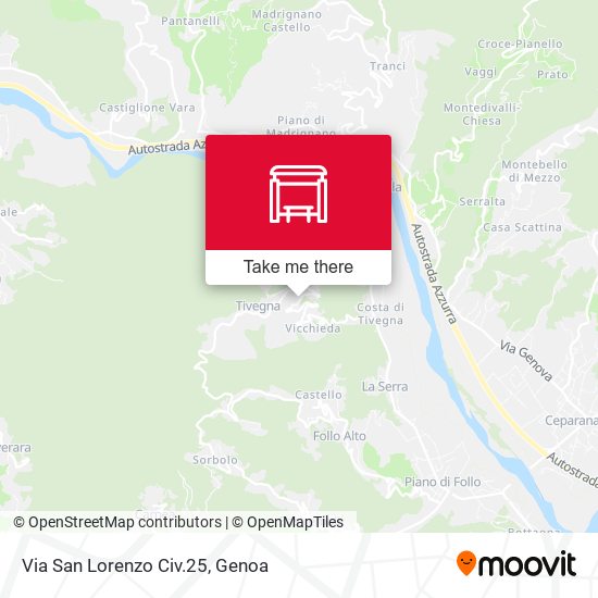 Via San Lorenzo Civ.25 map