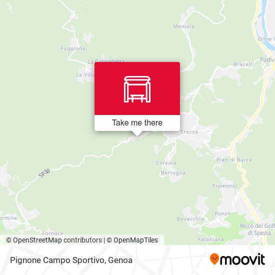 Pignone Campo Sportivo map