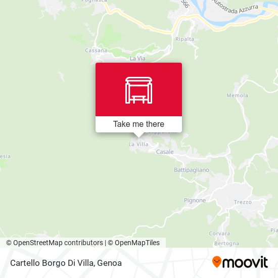 Cartello Borgo Di Villa map