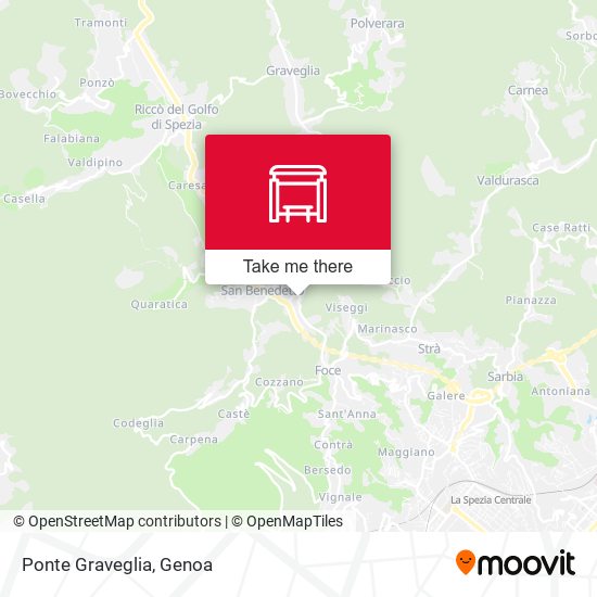 Ponte Graveglia map