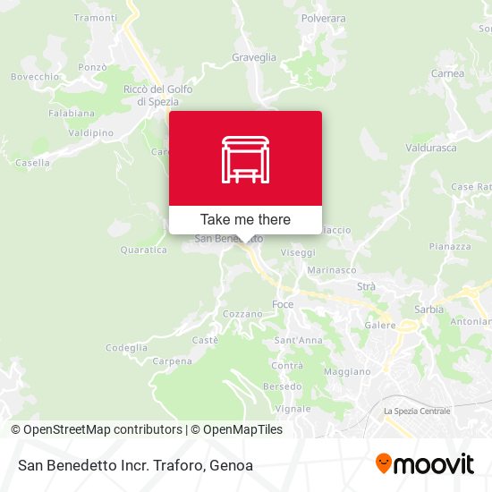 San Benedetto Incr. Traforo map