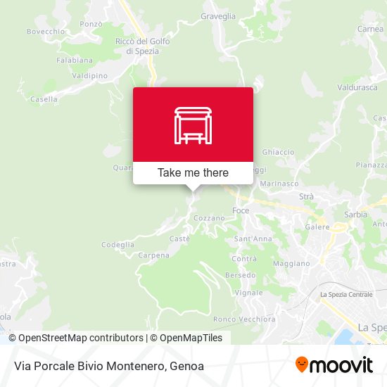 Via Porcale Bivio Montenero map