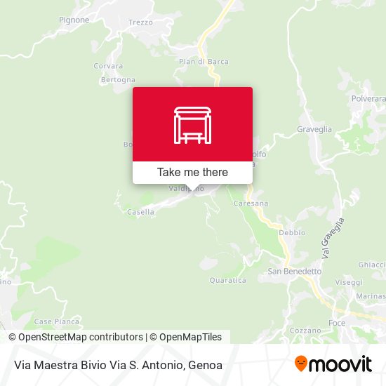 Via Maestra Bivio Via S. Antonio map