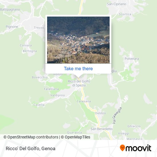 Ricco' Del Golfo map