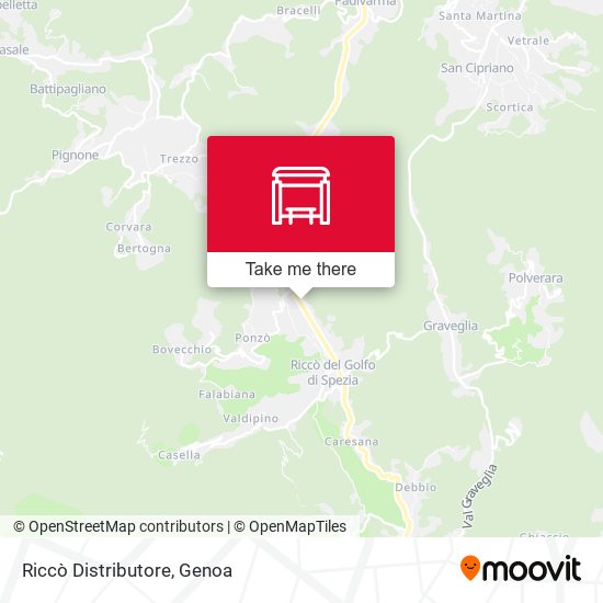 Riccò Distributore map
