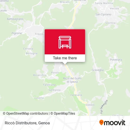 Riccò Gas Station map