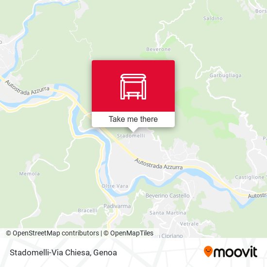 Stadomelli-Via Chiesa map