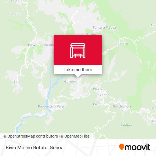 Bivio Molino Rotato map