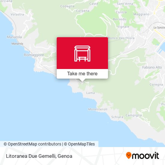 Litoranea Due Gemelli map