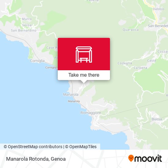 Manarola Rotonda map