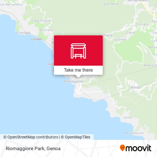 Riomaggiore Park map