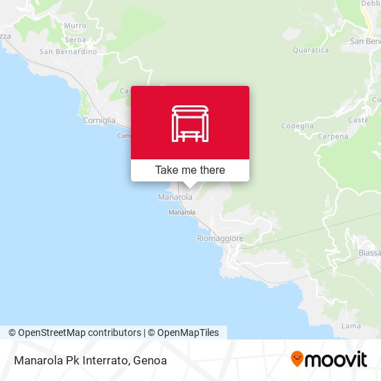 Manarola Pk Interrato map