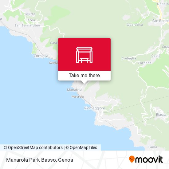 Manarola Park Basso map