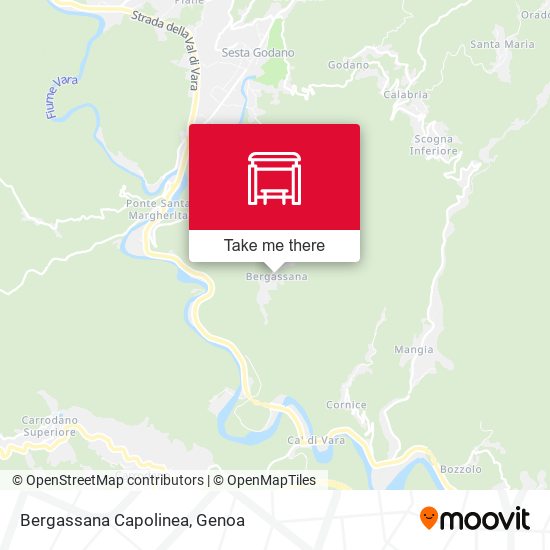 Bergassana Capolinea map