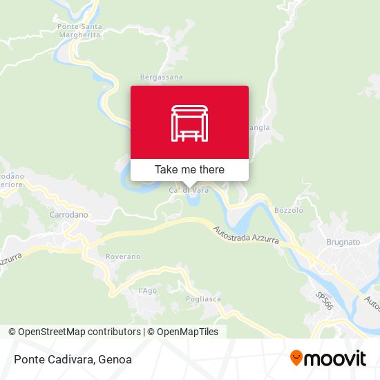 Ponte Cadivara map