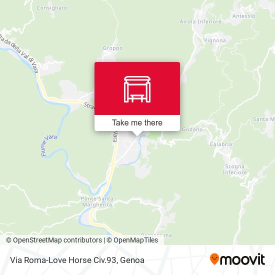 Via Roma-Love Horse Civ.93 map