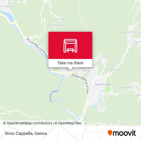 Bivio Cappella map