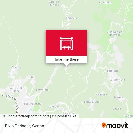 Bivio Parisalla map