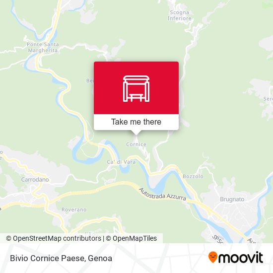 Bivio Cornice Paese map