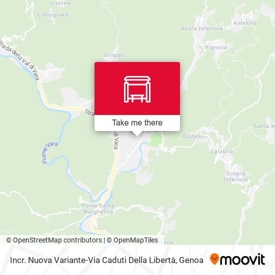 Incr. Nuova Variante-Via Caduti Della Libertà map