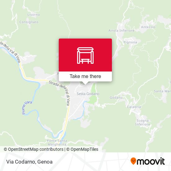 Via Codarno map