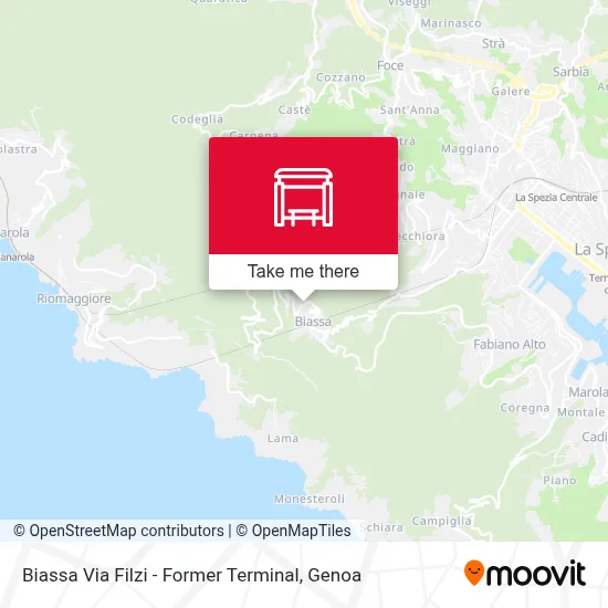 Biassa Via Filzi - Former Terminal map