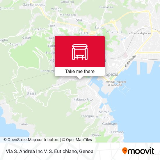 Via S. Andrea Inc V. S. Eutichiano map