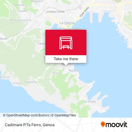 Cadimare P.Ta Ferro map