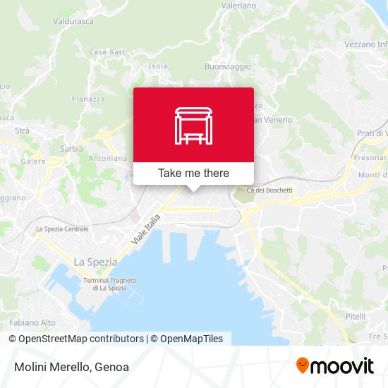 Molini Merello map