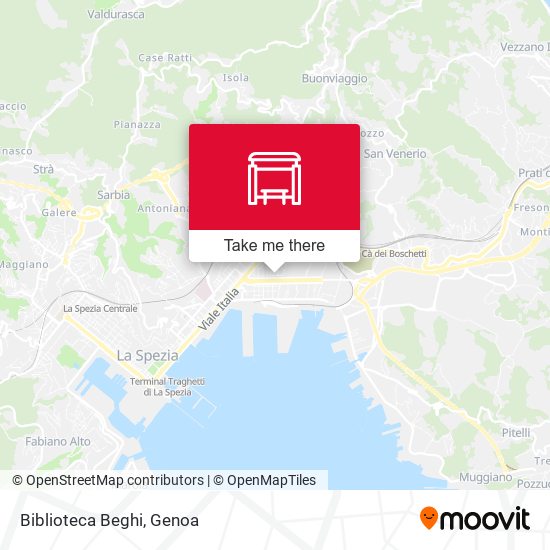Biblioteca Beghi map