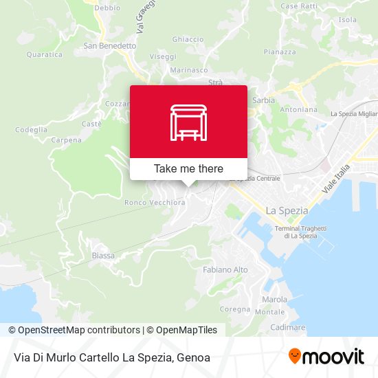 Via Di Murlo Cartello La Spezia map